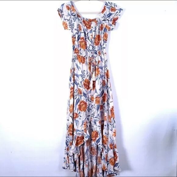NWT ABEL THE LABEL ocean breeze floral dress XS - Picture 1 of 7